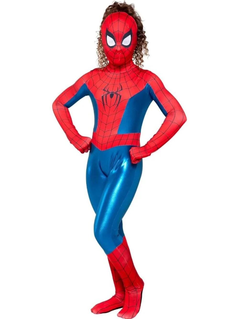 Youth Girl Spider-Man Zentai Costume - Deluxe Stretch Spandex, Halloween Ready!